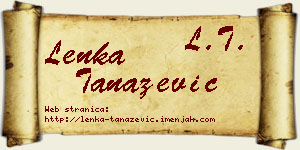 Lenka Tanazević vizit kartica